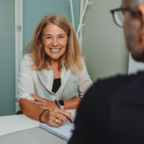 Kerstin Ruoff im Beratungsgespräch